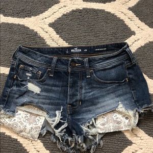 Hollister ripped Jean shorts